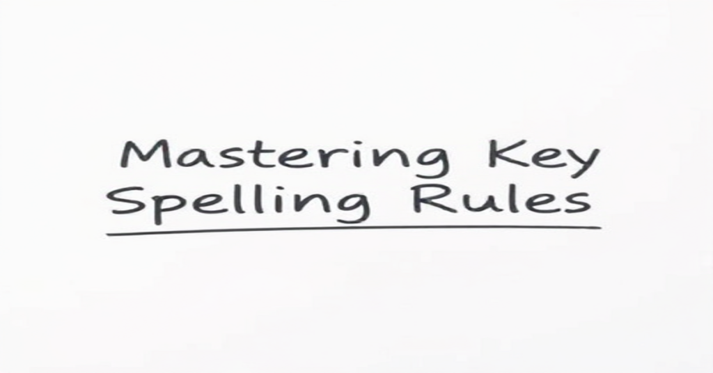 Mastering Key Spelling Rules