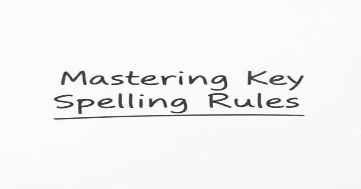 Mastering Key Spelling Rules